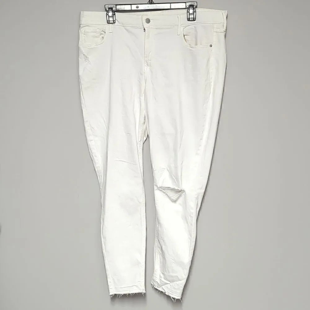 Old Navy White Rock Star Jeans